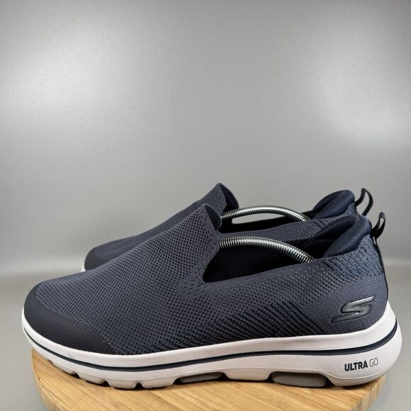 S‎ Skechers Go Walk 5 Ultra Go Mens 13 Blue Sneakers Walking Shoes Slip On - Picture 3 of 8